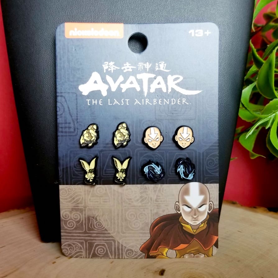 Avatar The Last Airbender Enamel Stud Earring 4 Pack