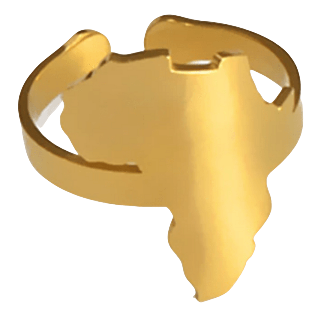 Adjustable Africa Ring - Gold Plated