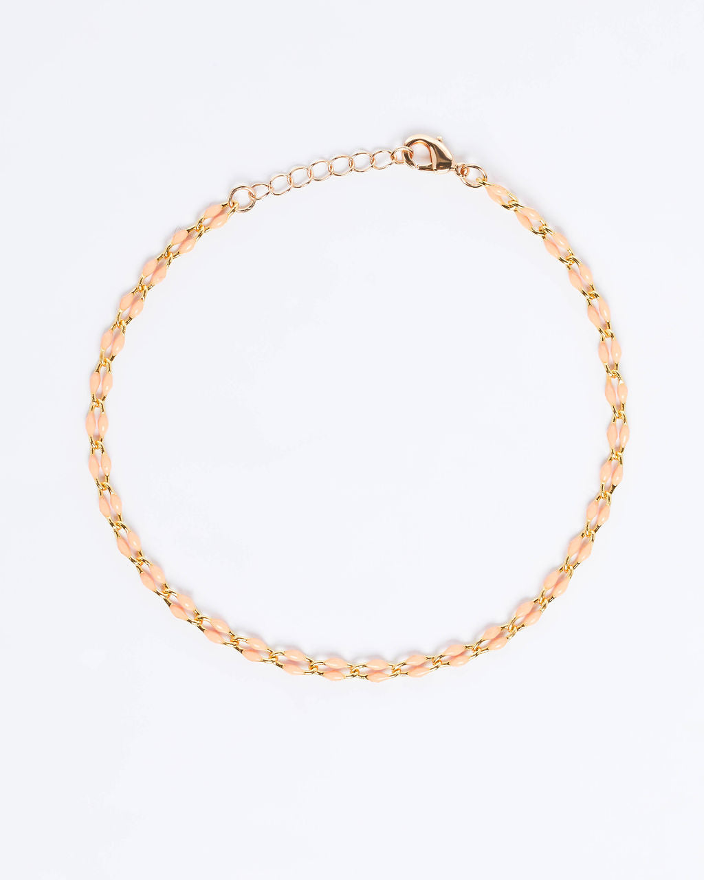 coral % Bali Beaded Anklet-2