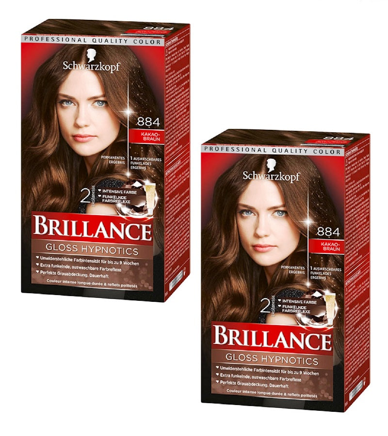 2xPack Schwarzkopf BRILLANCE Intensive Color Cream - 22 Varieties