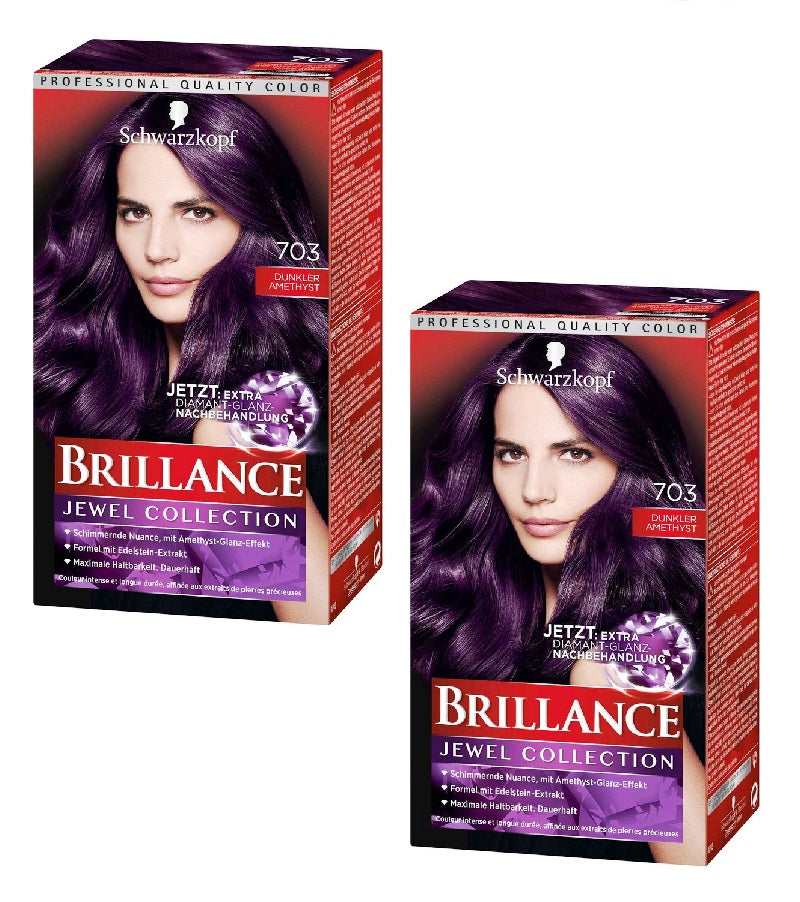 2xPack Schwarzkopf BRILLANCE Intensive Color Cream - 22 Varieties