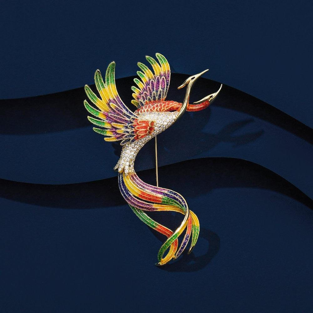 Chinese Style Phoenix Brooch Jewelry Clothing Accessories - Animal Amity