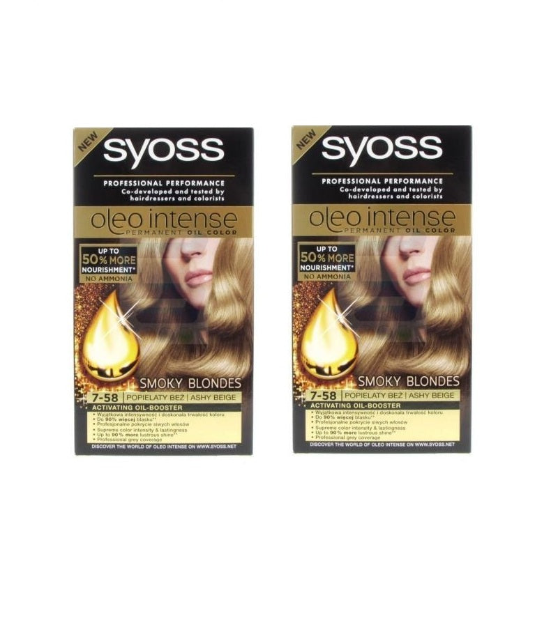 2xPacks Syoss Oleo Professional Performance Intense Oil Hair Coloration - 24 Varieties