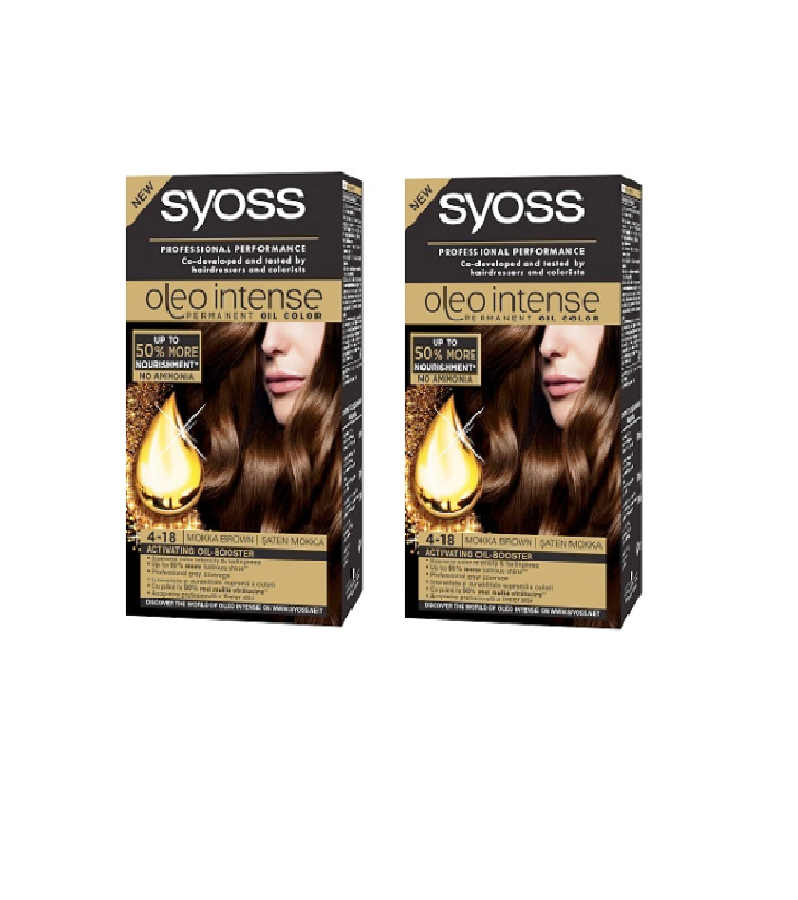 2xPacks Syoss Oleo Professional Performance Intense Oil Hair Coloration - 24 Varieties