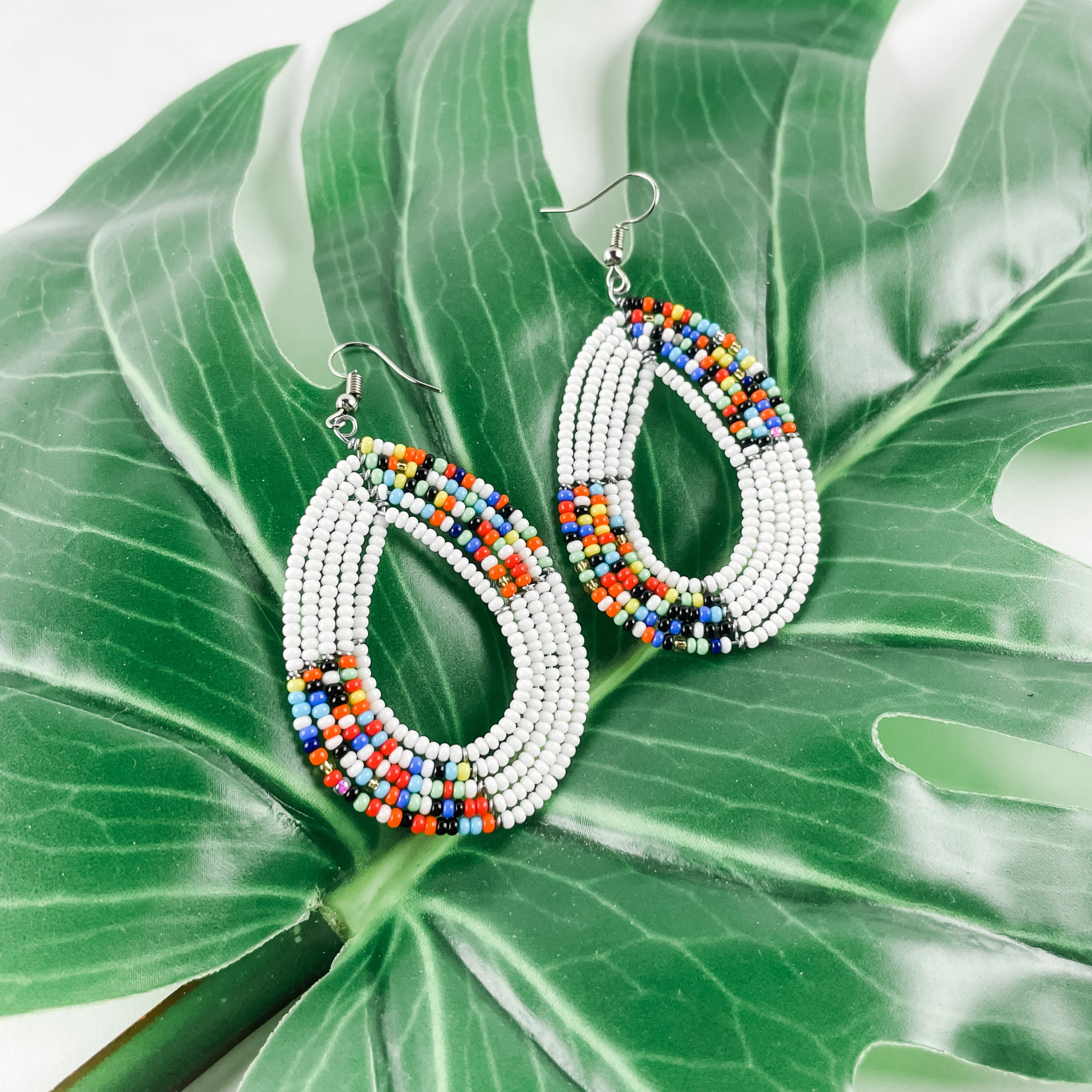 Beaded Teardrop Earrings - FMSCMarketplace.org