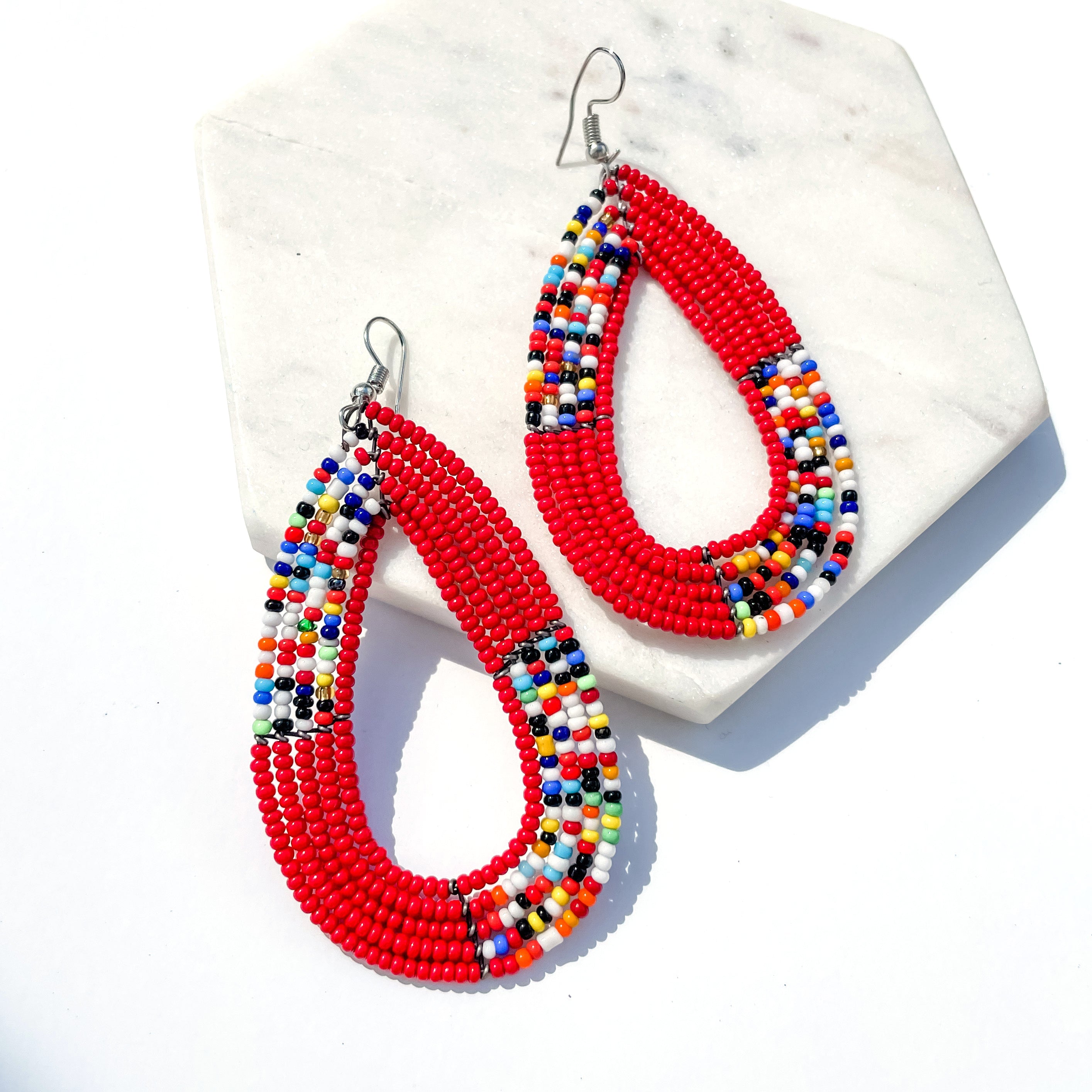 Beaded Teardrop Earrings - FMSCMarketplace.org